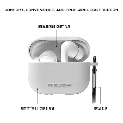 V2 – True Wireless Bluetooth Earbuds with Charging Case, Auto Pairing & Built-In Mic