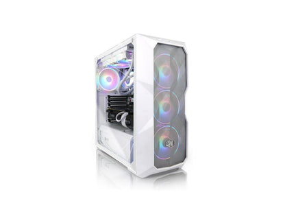 Blizzard Series Gaming PC - Intel I7 12700KF, RTX 4070 TI Super 16GB, 32GB 3600Mhz DDR4, 1TB NVME M.2 SSD, 240Mm Liquid Cooler, ARGB Fans, Wifi/Ac, TD500 Mesh White Case, Windows 11