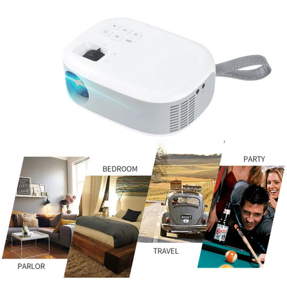 Mini LED Projector HD 200Inch Home Theater Movie Game Portable LED 3D Video Projector for 1080P Cinema C520