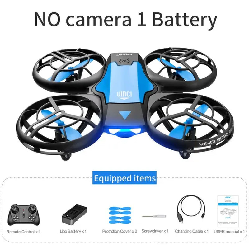 V8 New Mini Drone 4K 1080P HD Camera Drones Wifi Fpv Air Pressure Height Maintain Foldable Quadcopter RC Dron Toy Gift